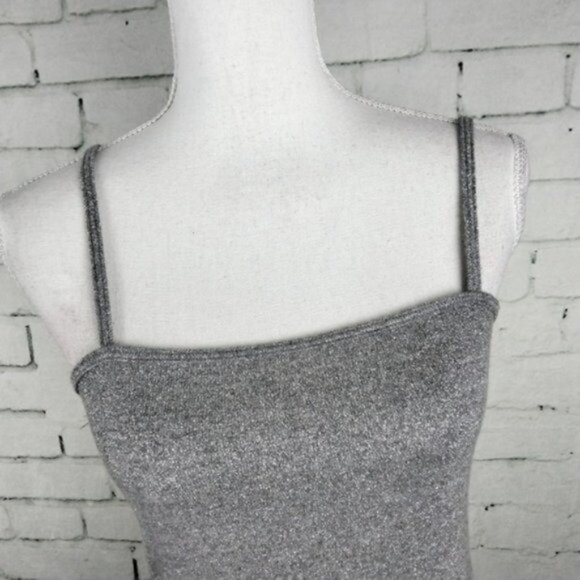 Elan Sparkling Knit Camisole Top In Gray And Silver Size Small - Picture 4 of 8